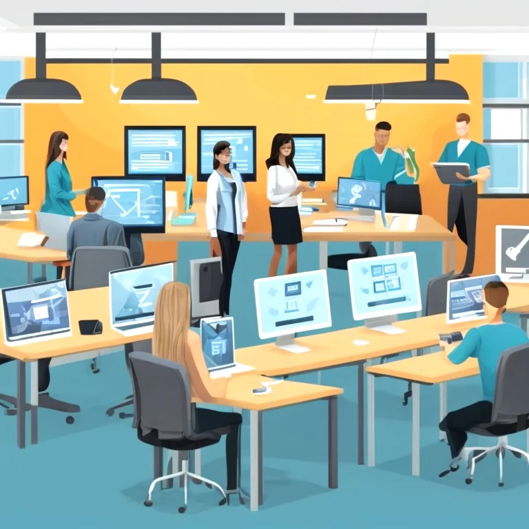 Illustration of secure digital literacy concepts