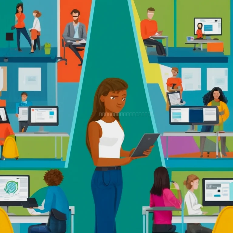 Group of students participating in a cybersecurity training exercise